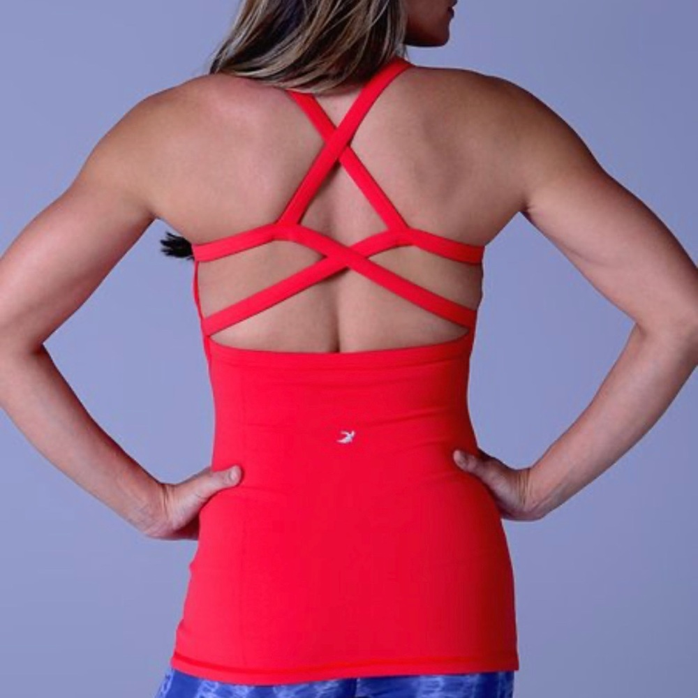 Glyder Bella Tank: Blood Orange